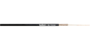 Coaxial Cable RG-174 A/U PVC 2.8mm 50Ohm Copper Black 100m